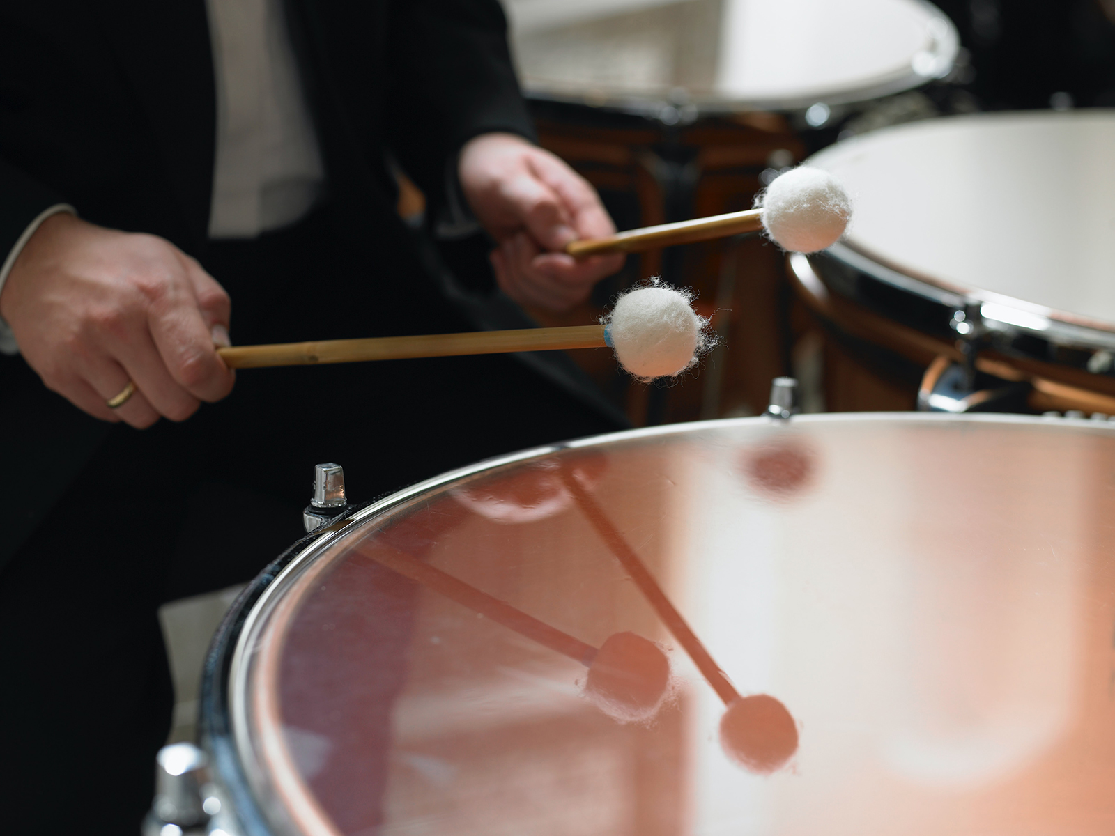 Close up of percussion instruments